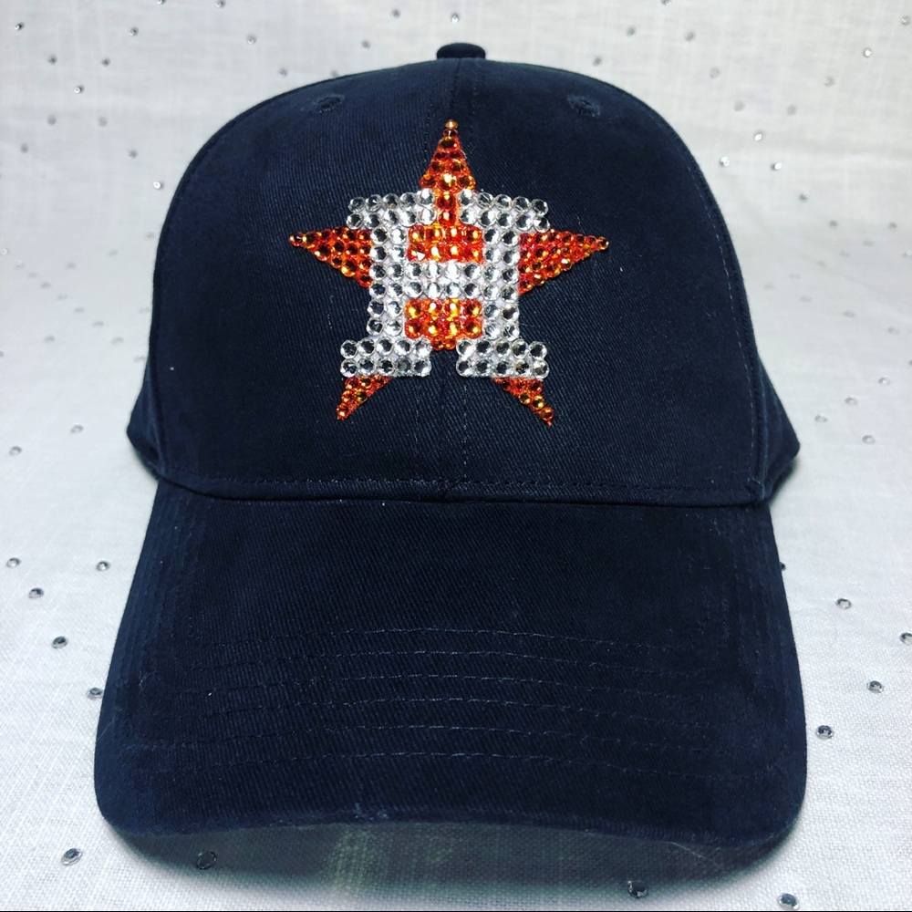 New Bling Houston Astros Swarovski Hat